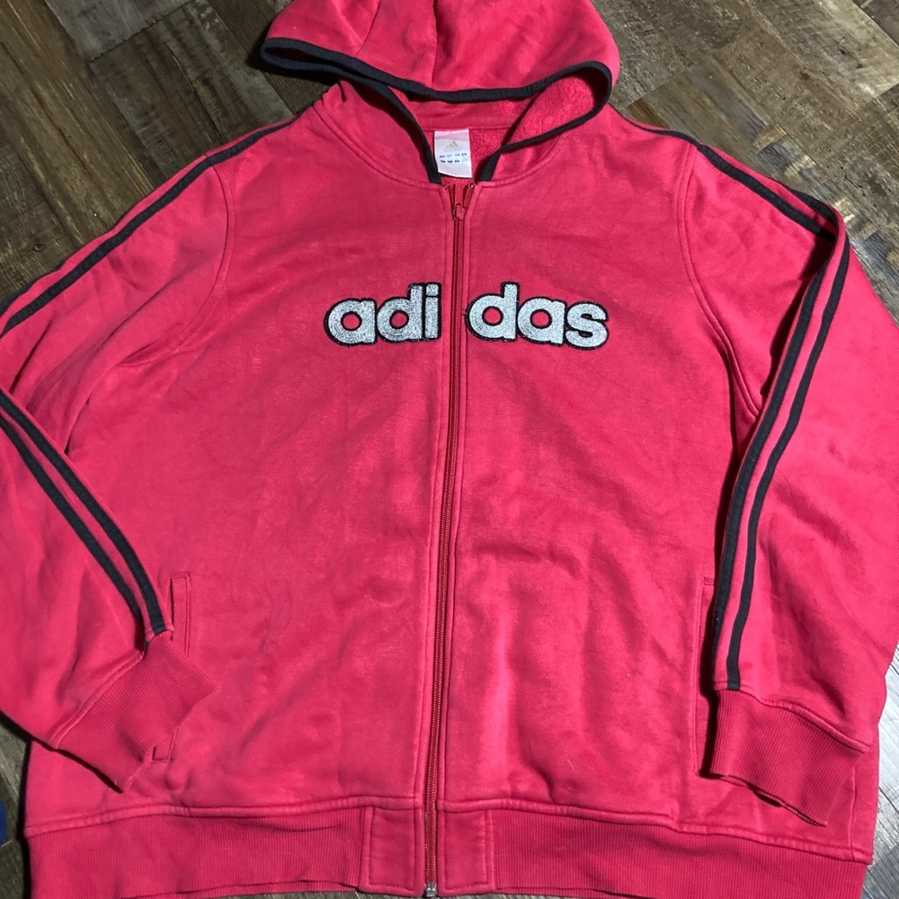 Y2K adidas zip up hoodie